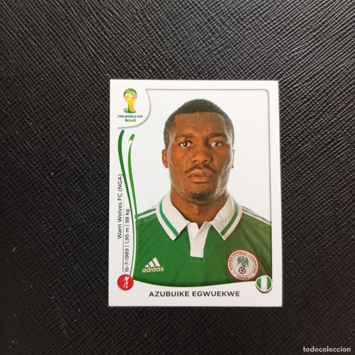 Cromos de f&uacute;tbol: 476 EGWUEKWE NIGERIA PANINI MUNDIAL BRASIL 2014 CROMO FUTBOL 14 - SIN PEGAR - CJ1