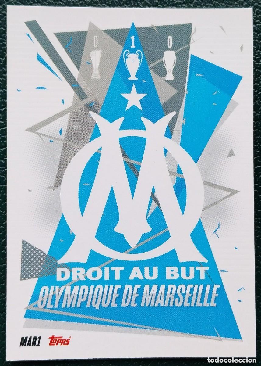 Cromos de f&uacute;tbol: MAR1 ESCUDO OLYMPIQUE DE MARSEILLE CHAMPIONS LEAGUE 20 21 FICHAS ALBUM TOPPS MATCH ATTAX 2020 2021