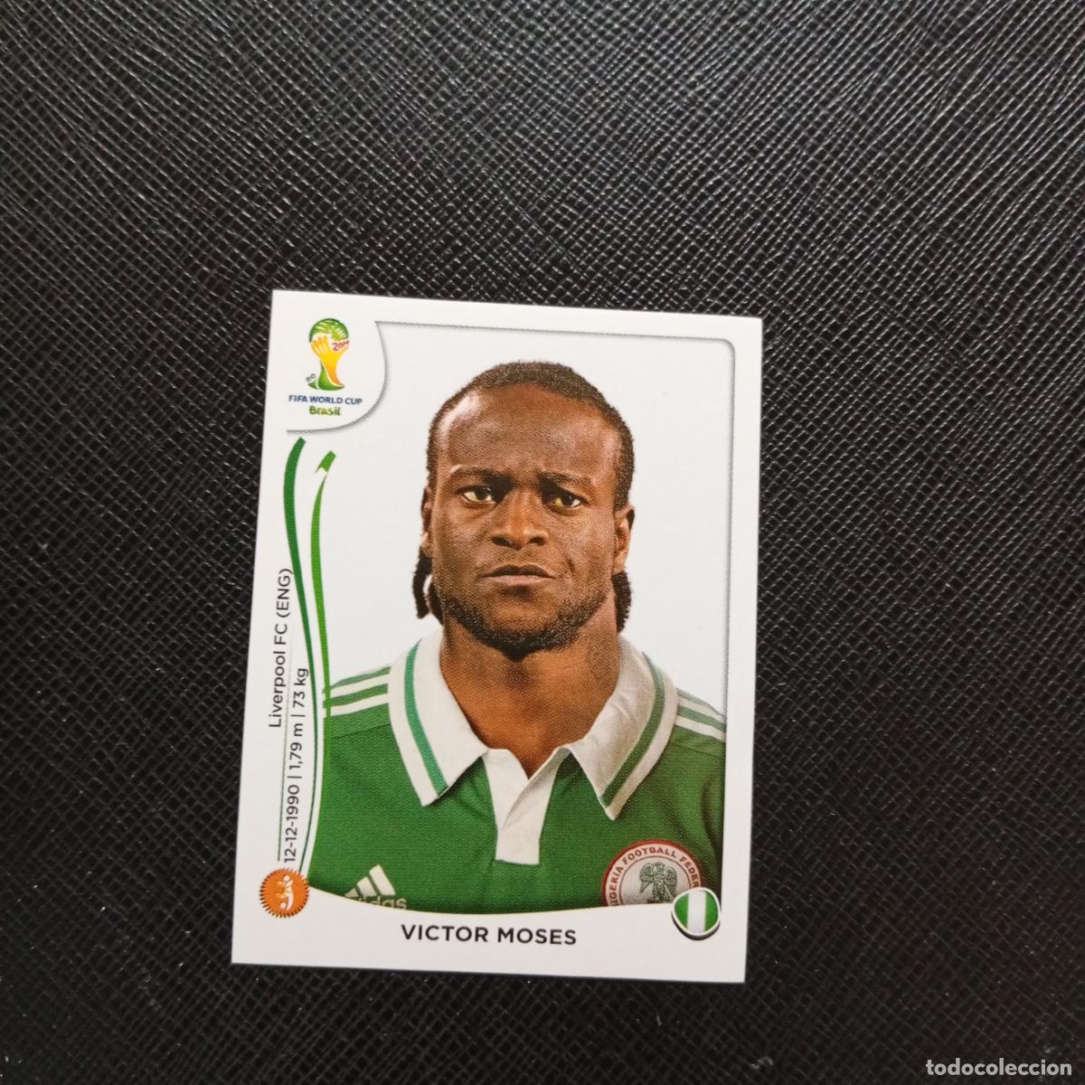 Cromos de Futebol: 482 VICTOR MOSES NIGERIA PANINI MUNDIAL BRASIL 2014 CROMO FUTBOL 14 - SIN PEGAR - CJ1