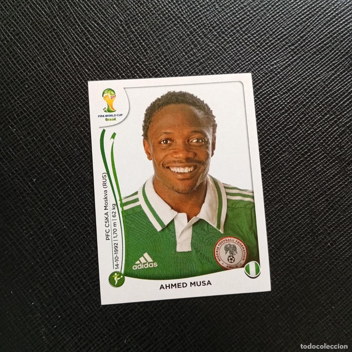 Cromos de Futebol: 484 AHMED MUSA NIGERIA PANINI MUNDIAL BRASIL 2014 CROMO FUTBOL 14 - SIN PEGAR - CJ1
