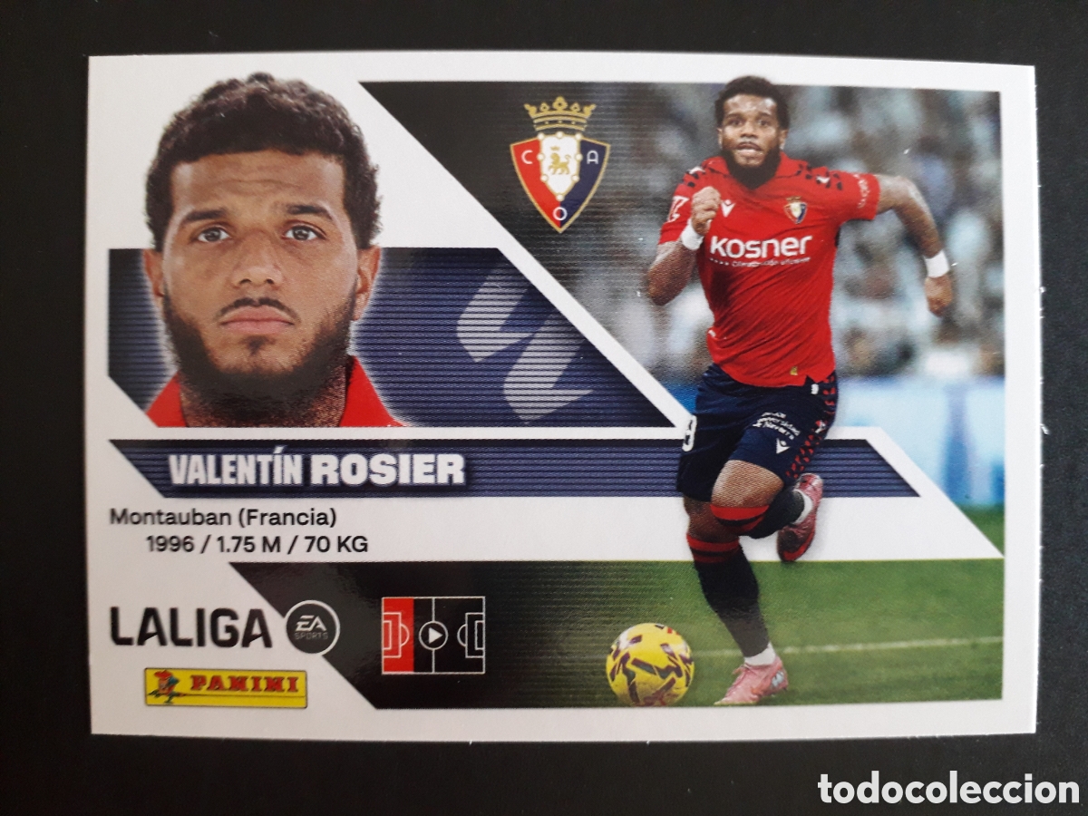 Cromos de Futebol: ROSIER OSASUNA N&deg; 5A ED ESTE 2026 2027 26 27 SIN PEGAR PEDIDO M&Iacute;NIMO 3&euro;