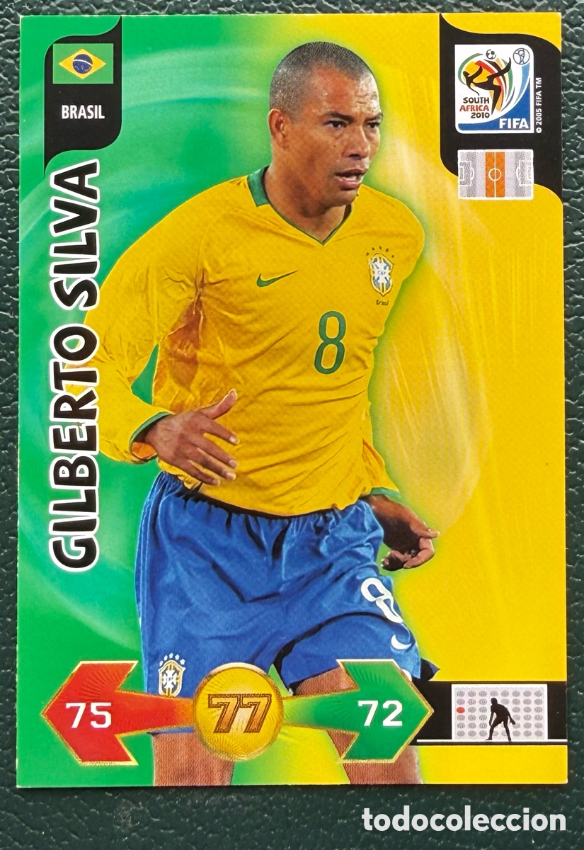 Cromos de Futebol: GILBERTO SILVA BRASIL FICHAS ALBUM ADRENALYN XL MUNDIAL SOUTH AFRICA 2010
