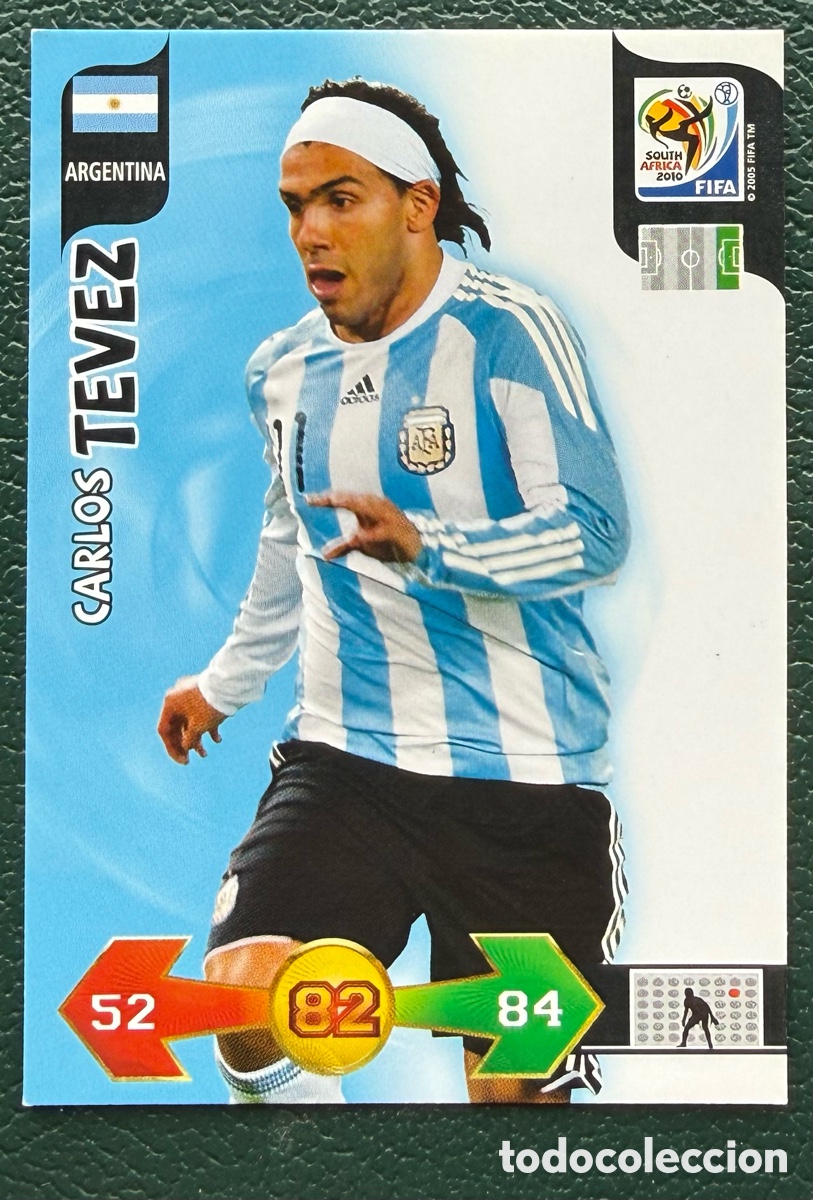 Cromos de Futebol: CARLOS TEVEZ ARGENTINA FICHAS ALBUM ADRENALYN XL MUNDIAL SOUTH AFRICA 2010