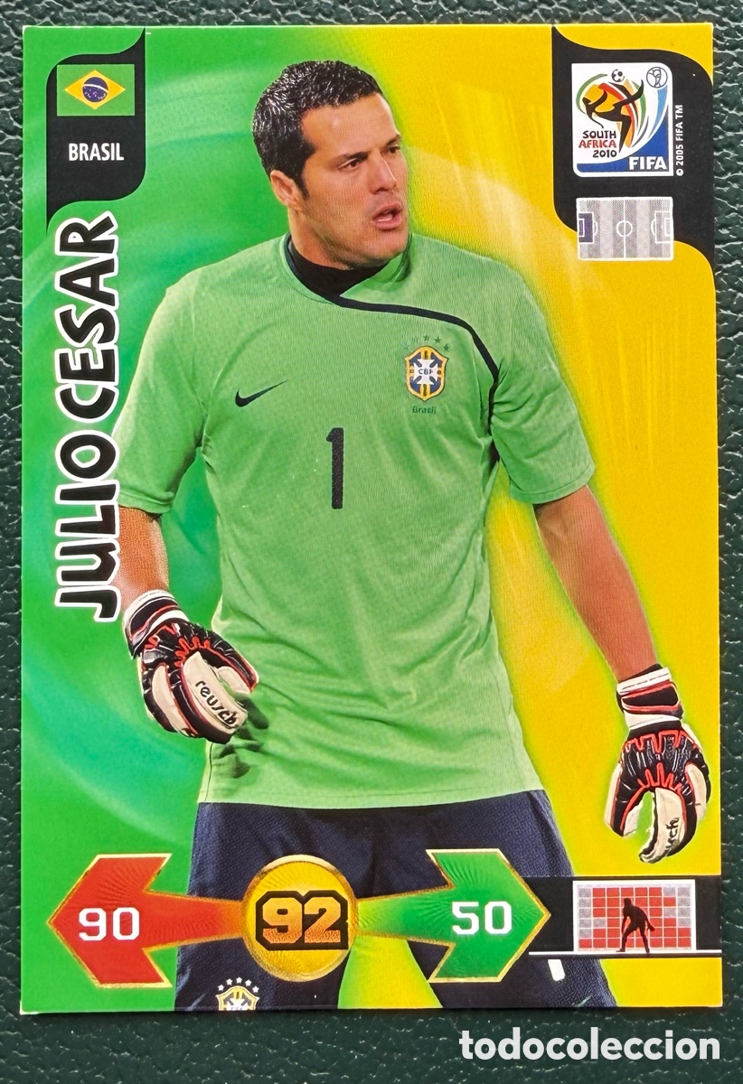 Cromos de Futebol: JULIO CESAR BRASIL FICHAS ALBUM ADRENALYN XL MUNDIAL SOUTH AFRICA 2010
