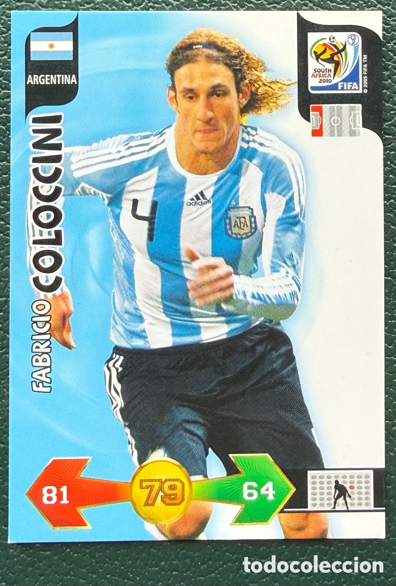Cromos de Futebol: FABRICIO COLOCCINI ARGENTINA FICHAS ALBUM ADRENALYN XL MUNDIAL SOUTH AFRICA 2010