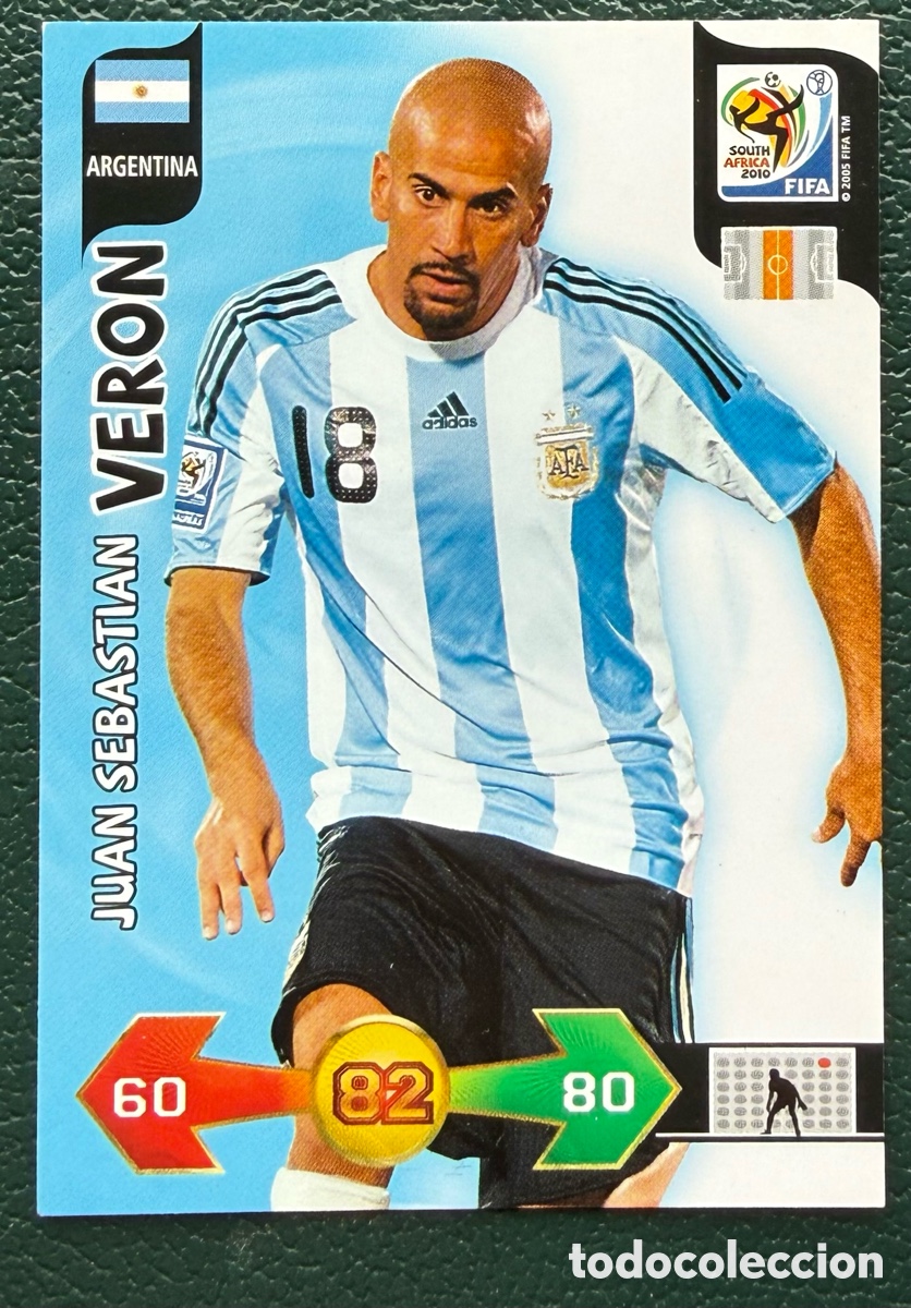 Cromos de Futebol: JUAN SEBASTIAN VERON ARGENTINA FICHAS ALBUM ADRENALYN XL MUNDIAL SOUTH AFRICA 2010