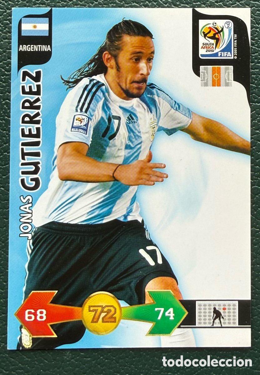 Cromos de Futebol: JONAS GUTIERREZ ARGENTINA FICHAS ALBUM ADRENALYN XL MUNDIAL SOUTH AFRICA 2010