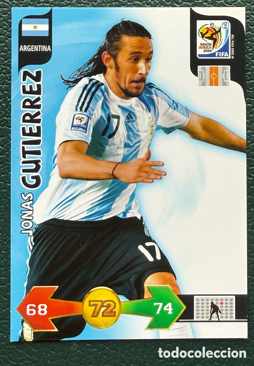 Cromos de Futebol: JONAS GUTIERREZ ARGENTINA FICHAS ALBUM ADRENALYN XL MUNDIAL SOUTH AFRICA 2010