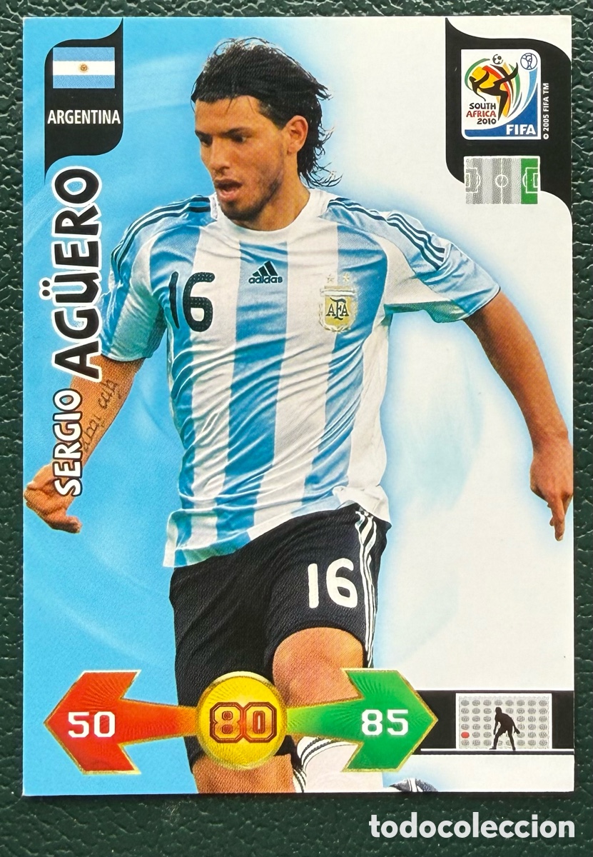 Cromos de Futebol: SERGIO AGUERO ARGENTINA FICHAS ALBUM ADRENALYN XL MUNDIAL SOUTH AFRICA 2010