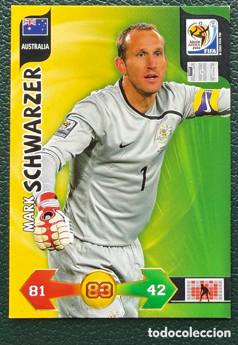 Figurine di Calcio: MARK SCHWARZER AUSTRALIA FICHAS ALBUM ADRENALYN XL MUNDIAL SOUTH AFRICA 2010