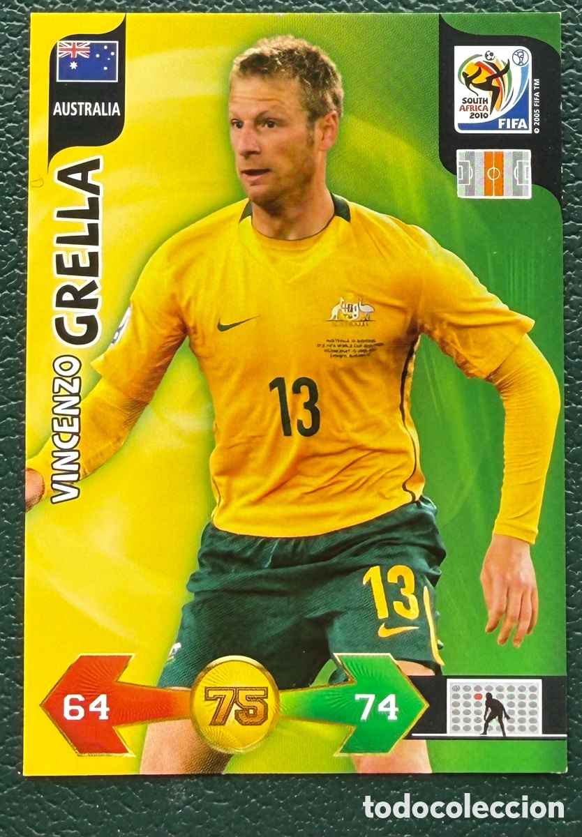 Cromos de Futebol: VINCENZO GRELLA AUSTRALIA FICHAS ALBUM ADRENALYN XL MUNDIAL SOUTH AFRICA 2010