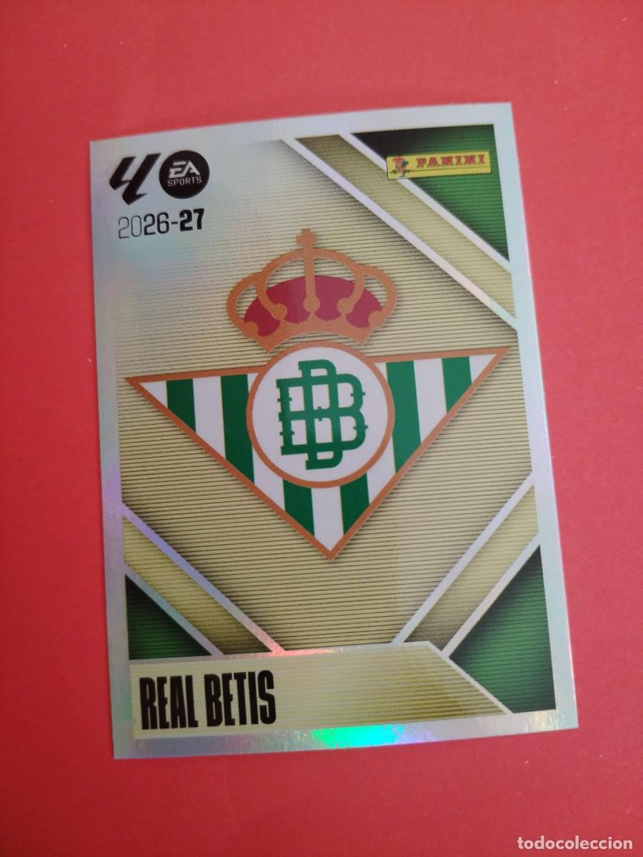 Cromos de f&uacute;tbol: ESTE 2026 2027 REAL BETIS N 1 - ESCUDO