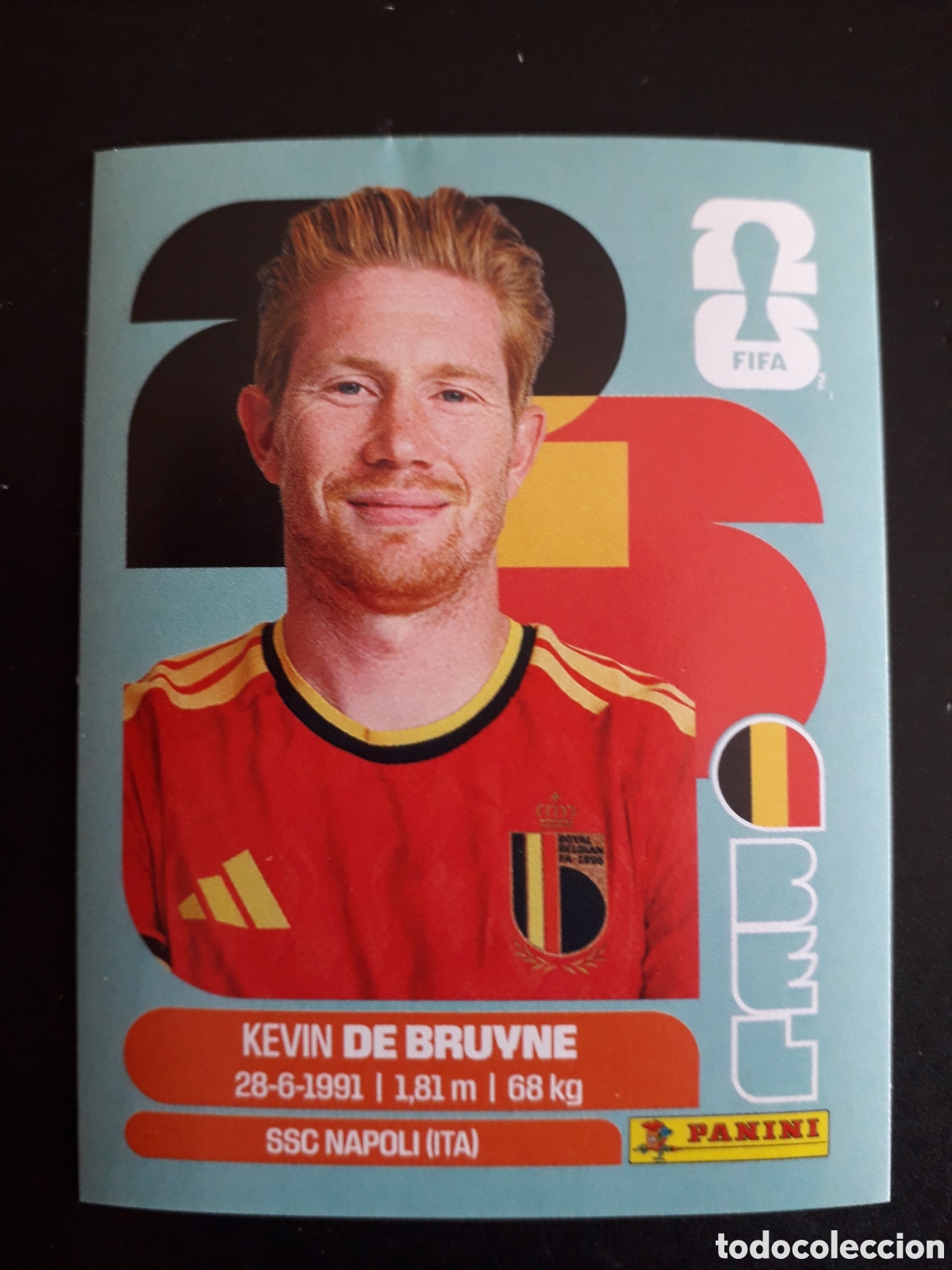Cromos de f&uacute;tbol: DE BRUYNE B&Eacute;LGICA BEL 15 MUNDIAL F&Uacute;TBOL 2026 FIFA WORLD CUP PANINI SIN PEGAR PEDIDO M&Iacute;NIMO 3&euro;
