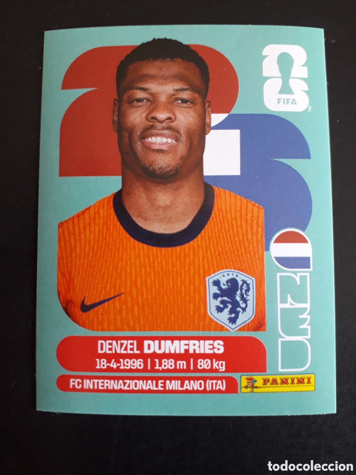 Cromos de f&uacute;tbol: DUMFRIES HOLANDA/PA&Iacute;SES BAJOS NED 6 MUNDIAL F&Uacute;TBOL 2026 FIFA WORLD CUP PANINI PEDIDO M&Iacute;NIMO 3&euro;