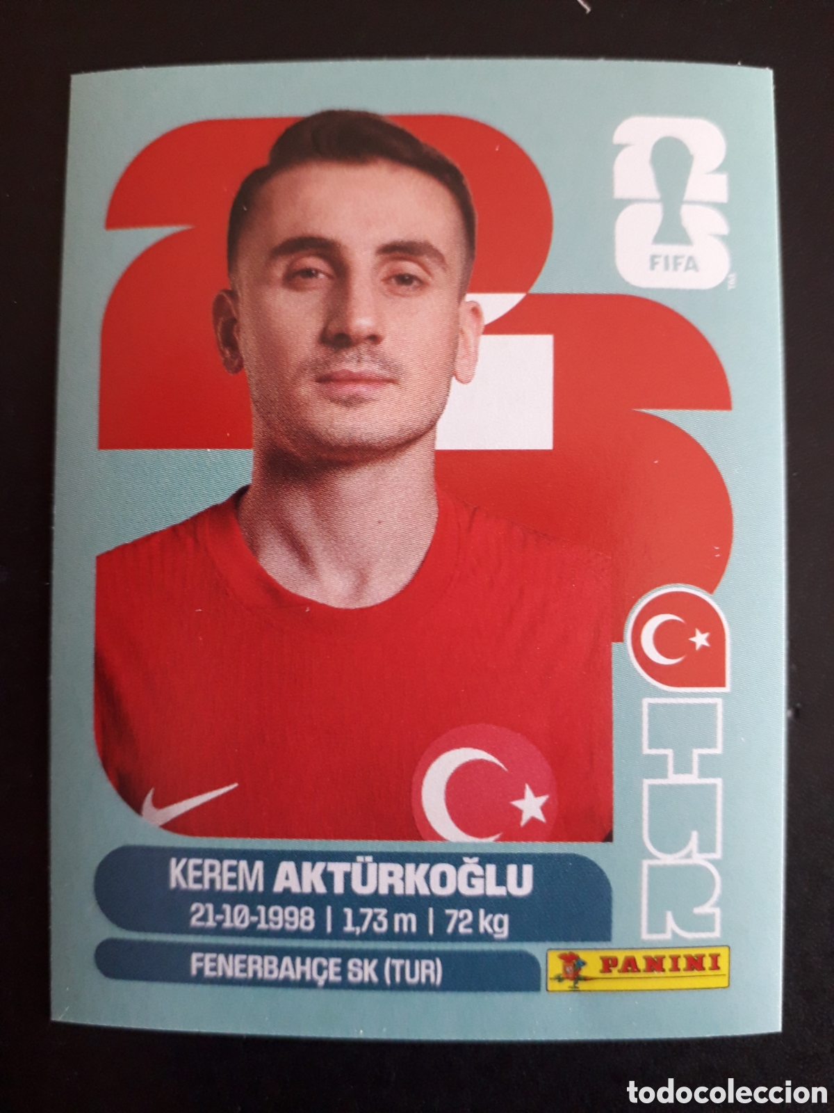 Football Stickers: AKT&Uuml;RKOGLU TURQU&Iacute;A TUR 19 MUNDIAL F&Uacute;TBOL 2026 FIFA WORLD CUP PANINI SIN PEGAR PEDIDO M&Iacute;NIMO 3&euro;