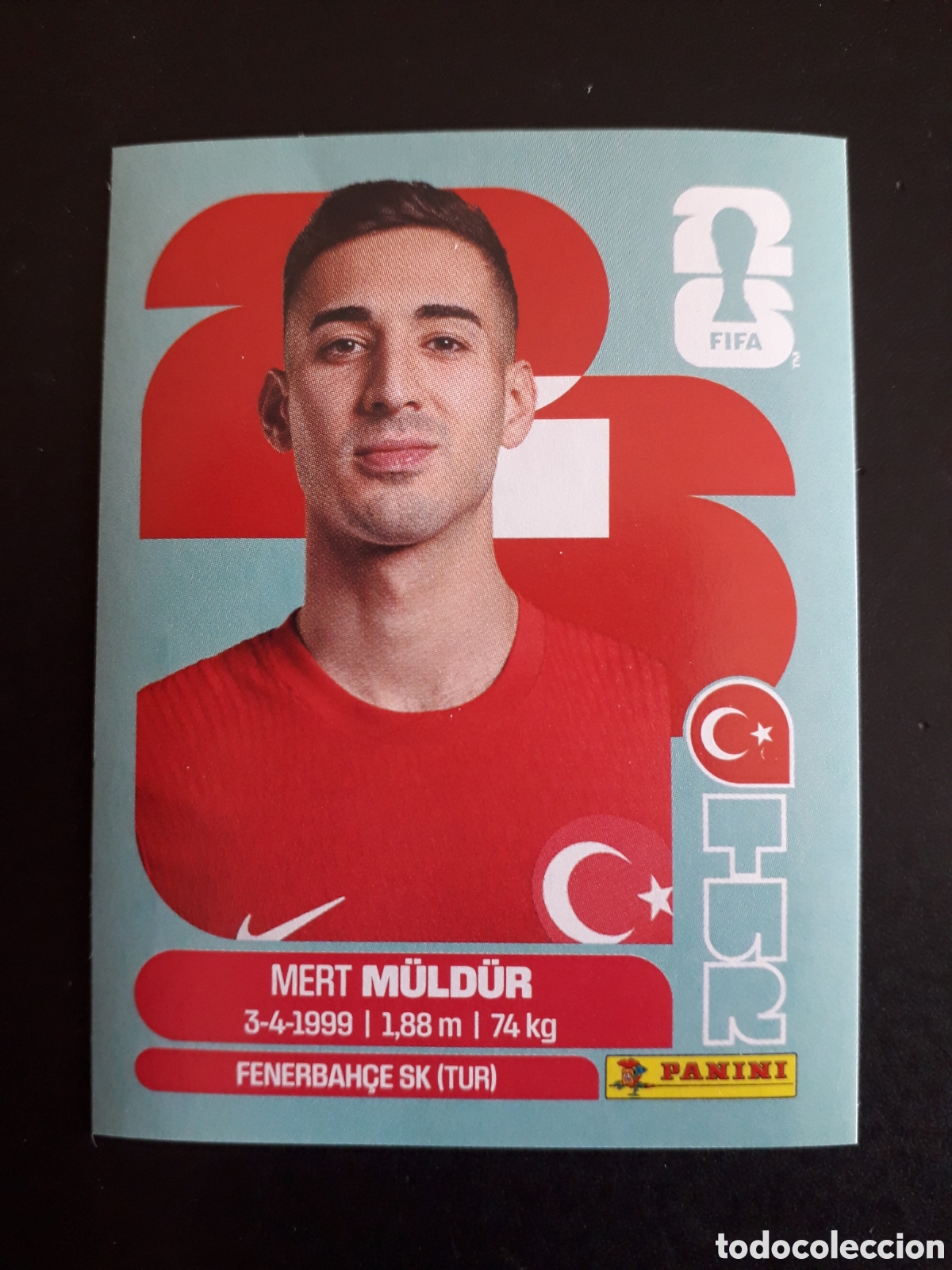 Football Stickers: M&Uuml;LD&Uuml;R TURQU&Iacute;A TUR 3 MUNDIAL F&Uacute;TBOL 2026 FIFA WORLD CUP PANINI SIN PEGAR PEDIDO M&Iacute;NIMO 3&euro;