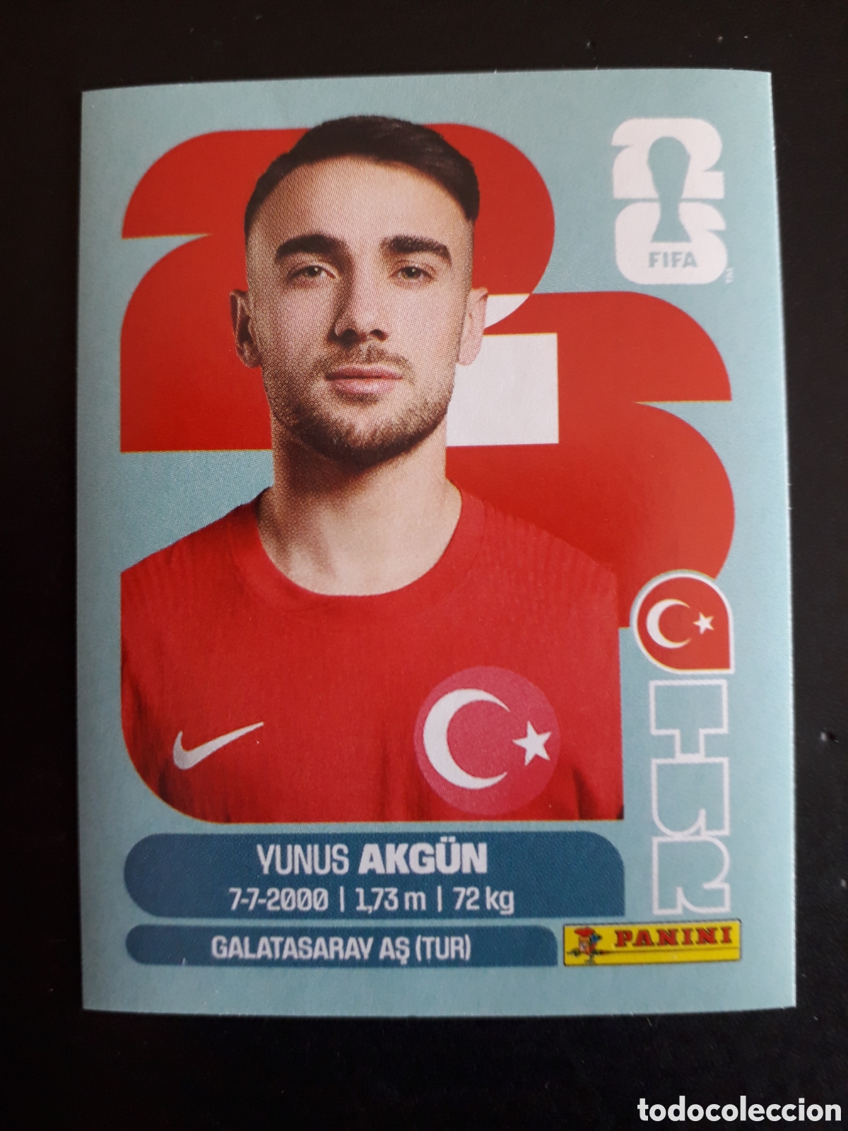 Cromos de Futebol: AKG&Uuml;N TURQU&Iacute;A TUR 16 MUNDIAL F&Uacute;TBOL 2026 FIFA WORLD CUP PANINI SIN PEGAR PEDIDO M&Iacute;NIMO 3&euro;