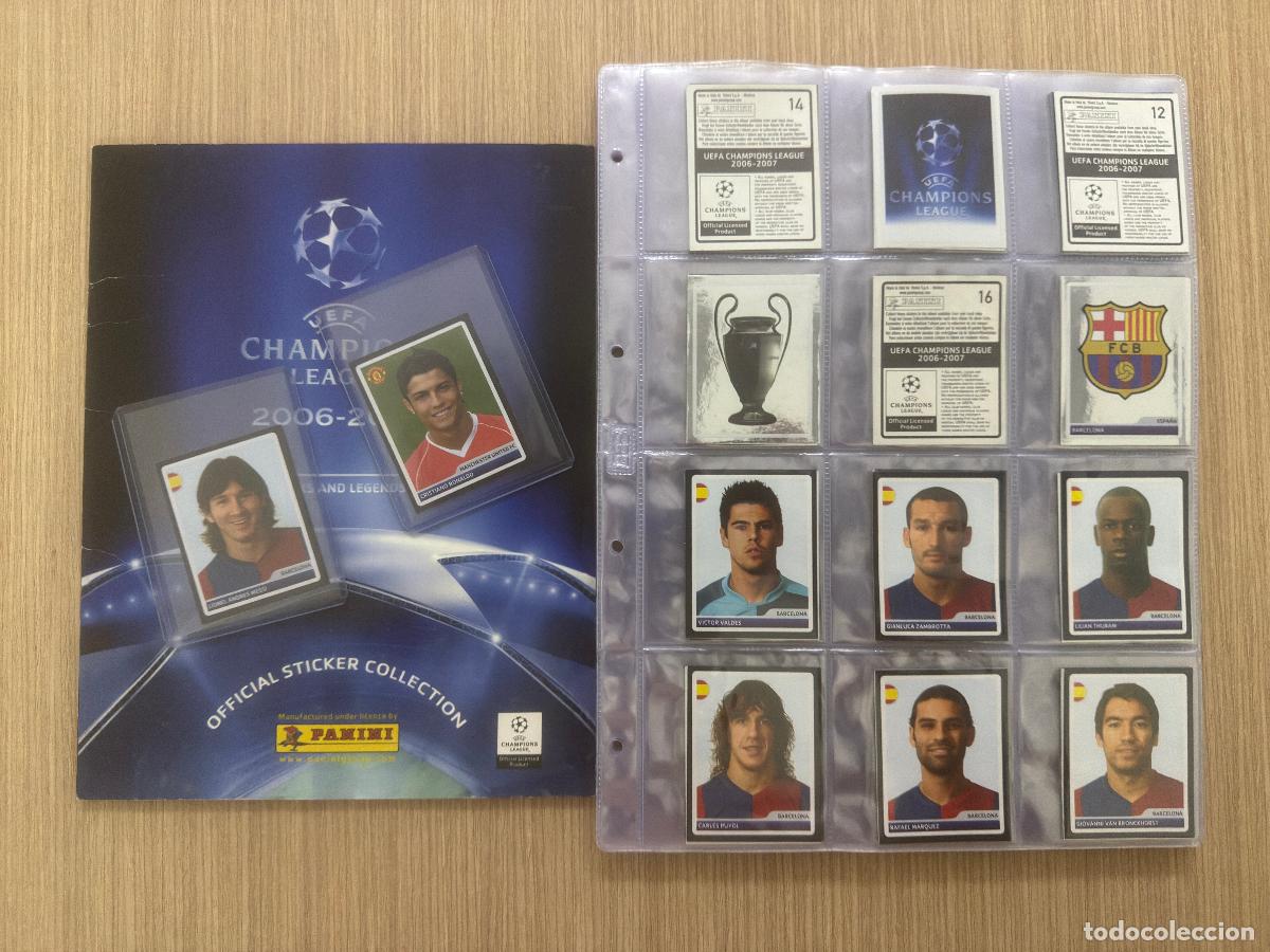 Figurine di Calcio: COLECCION COMPLETA Y SIN PEGAR NUEVOS DE SOBRE CHAMPIONS LEAGUE TEMPORADA 2006 2007 06 07 PANINI