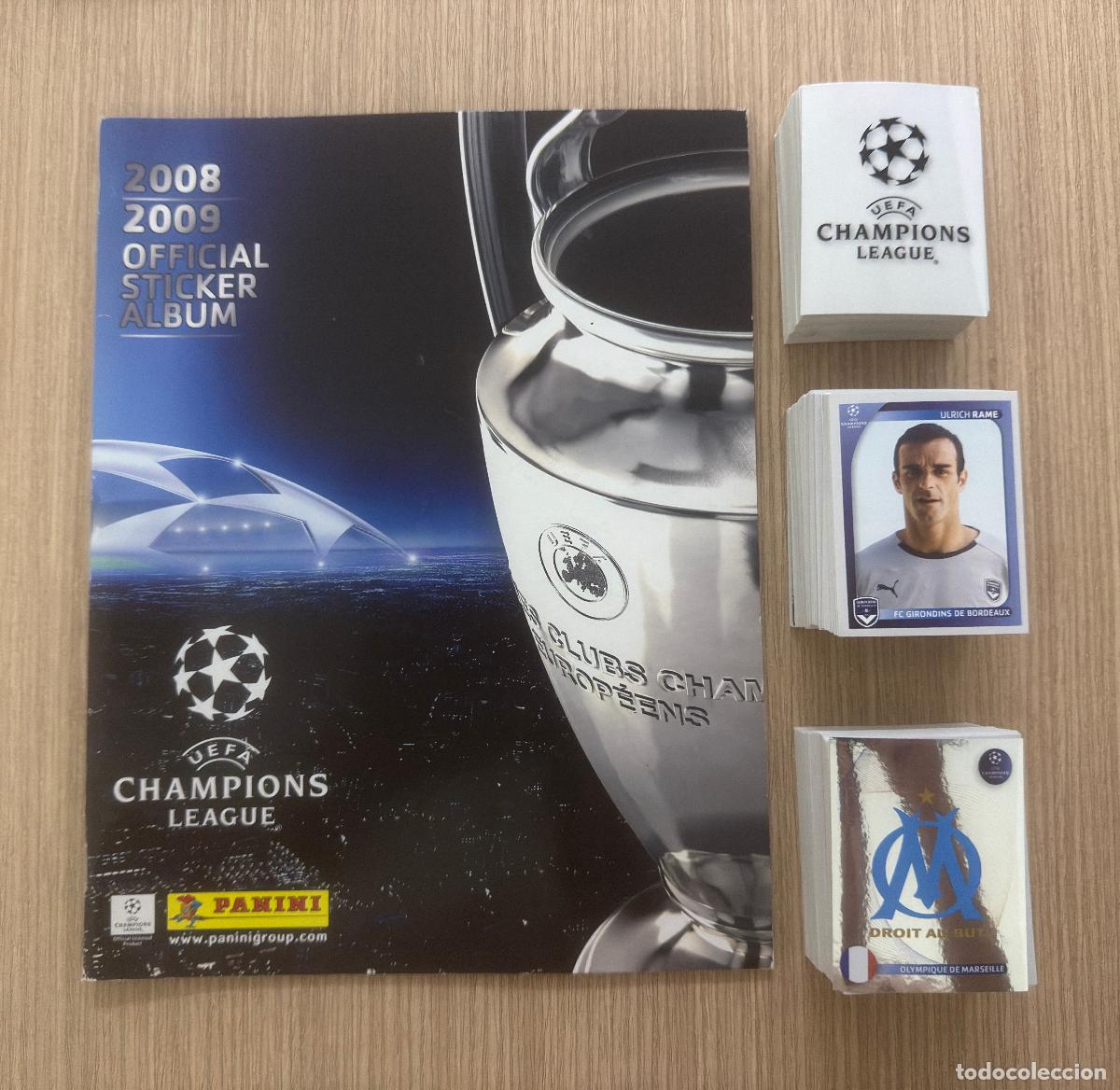 Figurine di Calcio: COLECCION COMPLETA Y SIN PEGAR NUEVOS DE SOBRE CHAMPIONS LEAGUE TEMPORADA 2008 2009 08 09 PANINI