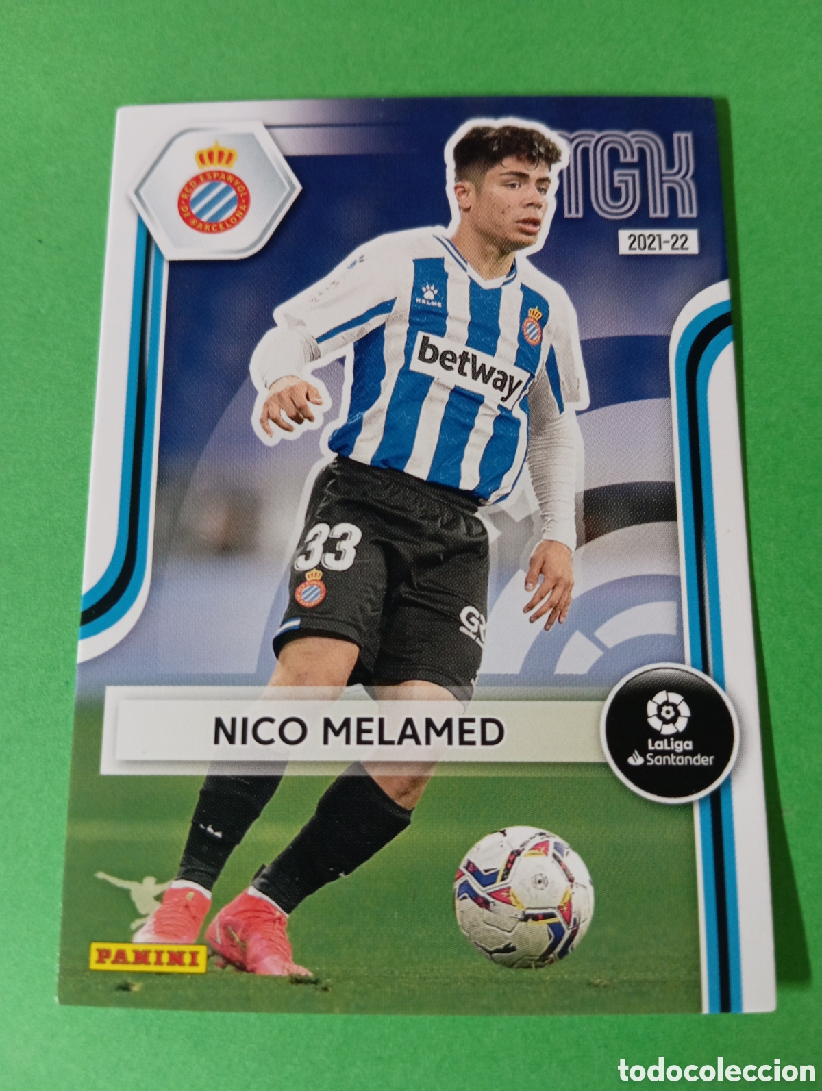 Cromos de f&uacute;tbol: Nico Melamed Espanyol n&deg;158 / PANINI MEGACRACKS 2021/2022