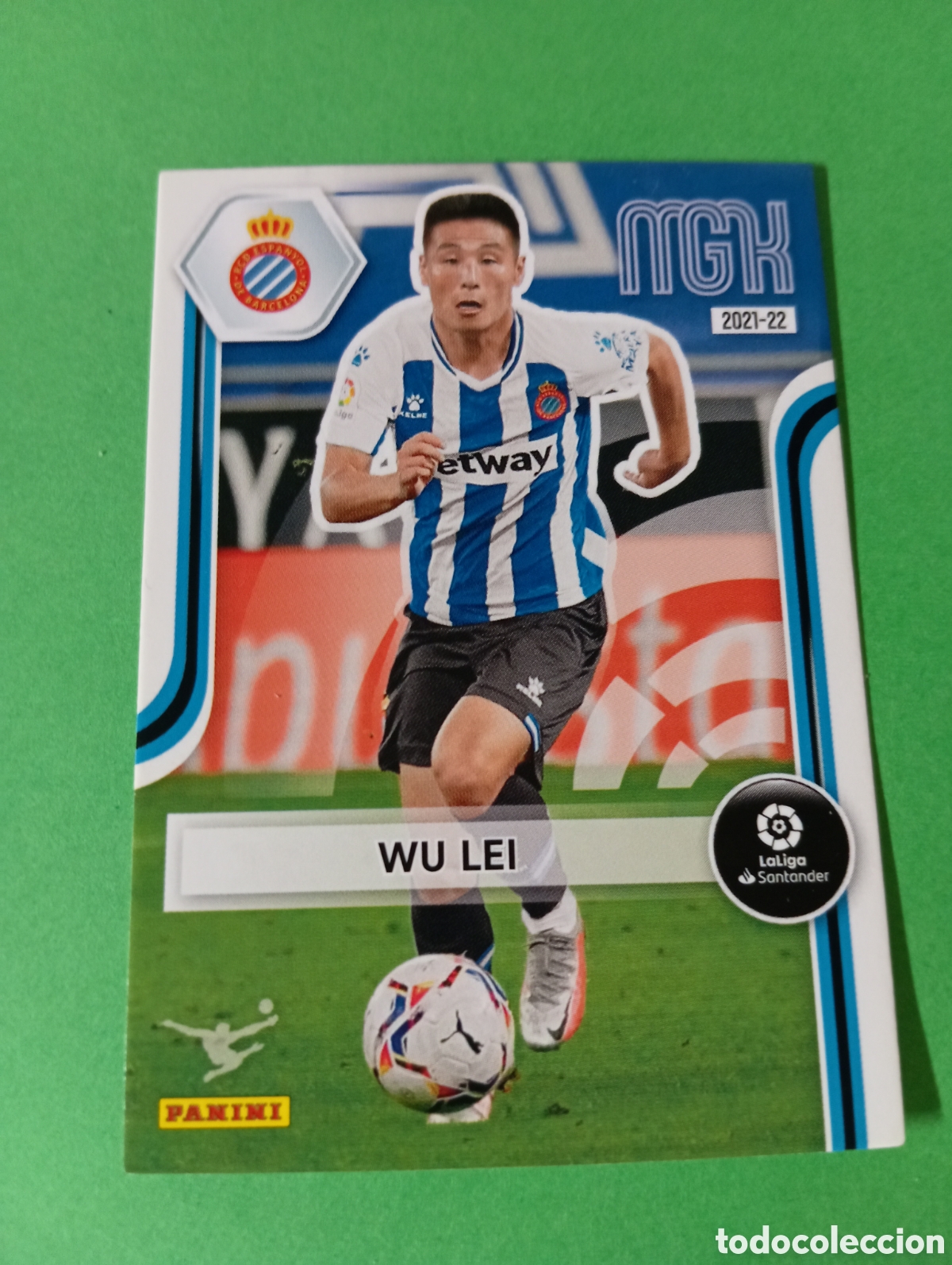 Cromos de f&uacute;tbol: Wu Lei Espanyol n&deg;160 / PANINI MEGACRACKS 2021/2022