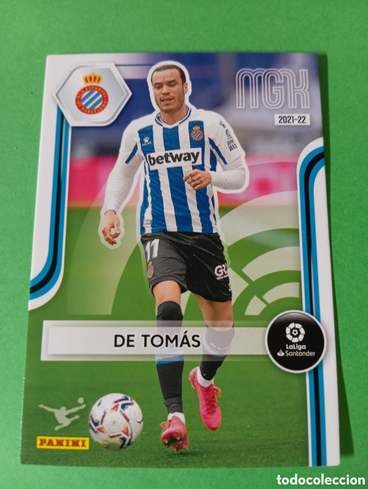 Cromos de f&uacute;tbol: De Tom&aacute;s Espanyol n&deg;161 / PANINI MEGACRACKS 2021/2022