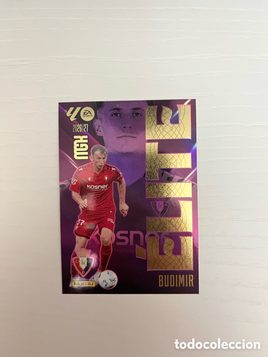 Cromos de f&uacute;tbol: 3 BUDIMIR ELITE MEGACRACKS MGK 2026 2027 26 27 OSASUNA