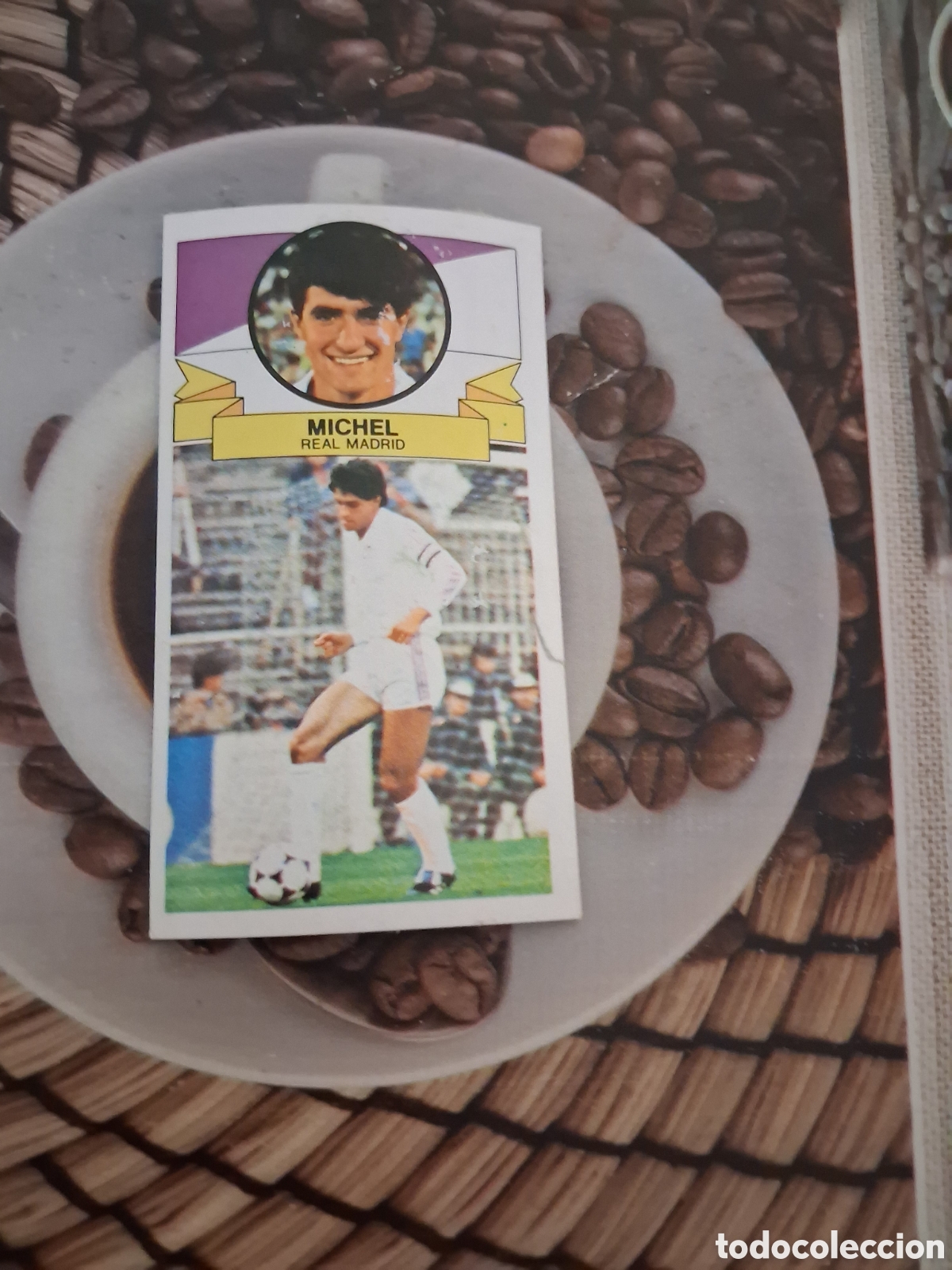 Cromos de f&uacute;tbol: Liga este 85 86 michel del real Madrid sin publicidad recuperado del &aacute;lbum ver fotos
