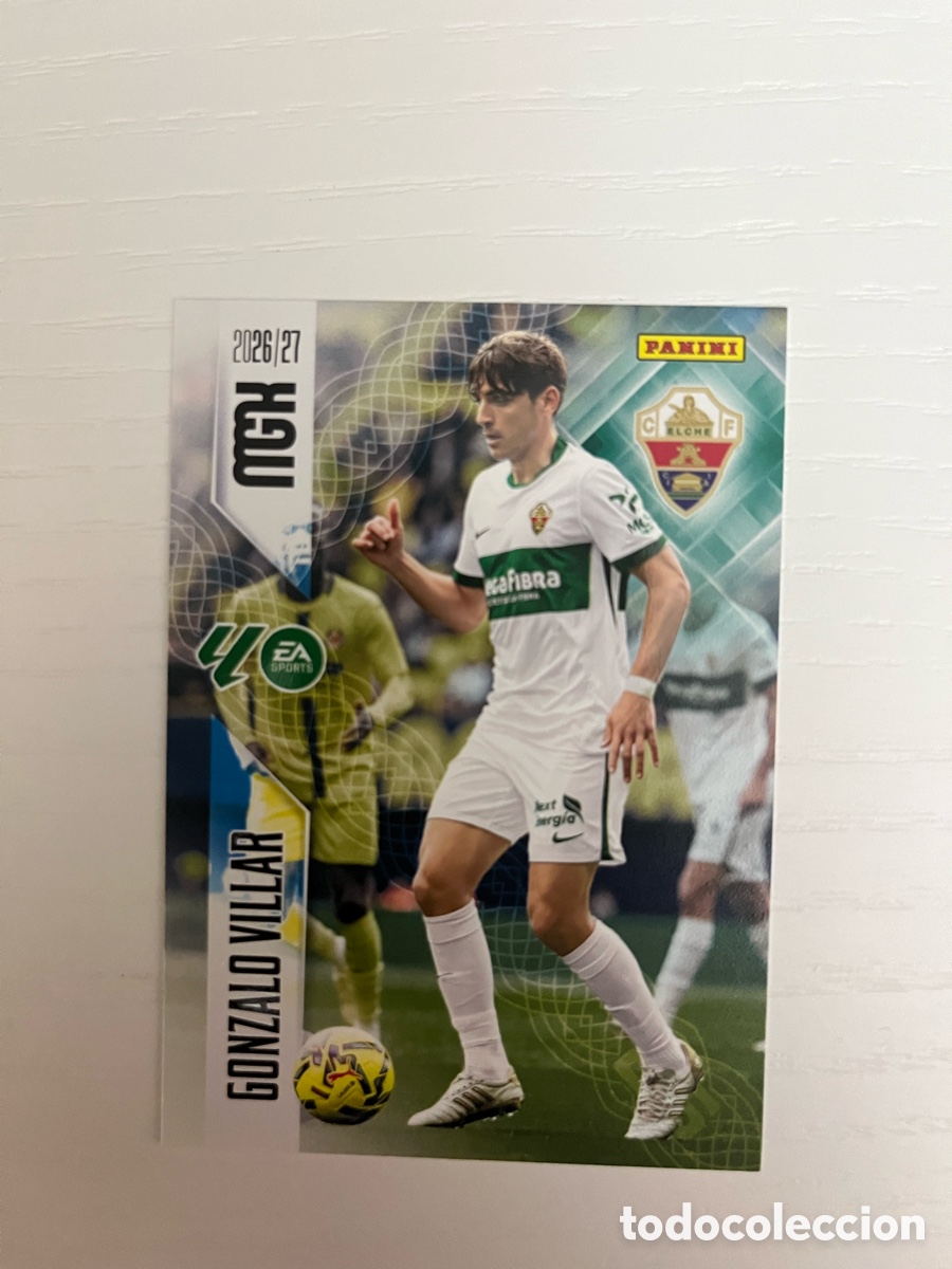 Cromos de f&uacute;tbol: 154 GONZALO VILLAR MEGACRACKS MGK 2026 2027 26 27 ELCHE CF