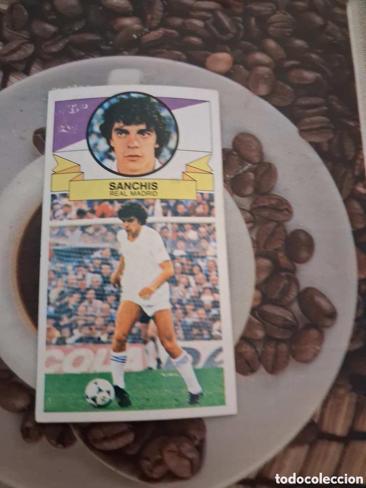 Cromos de f&uacute;tbol: Liga este 85 86 sanchis del real Madrid sin publicidad recuperado del &aacute;lbum ver fotos