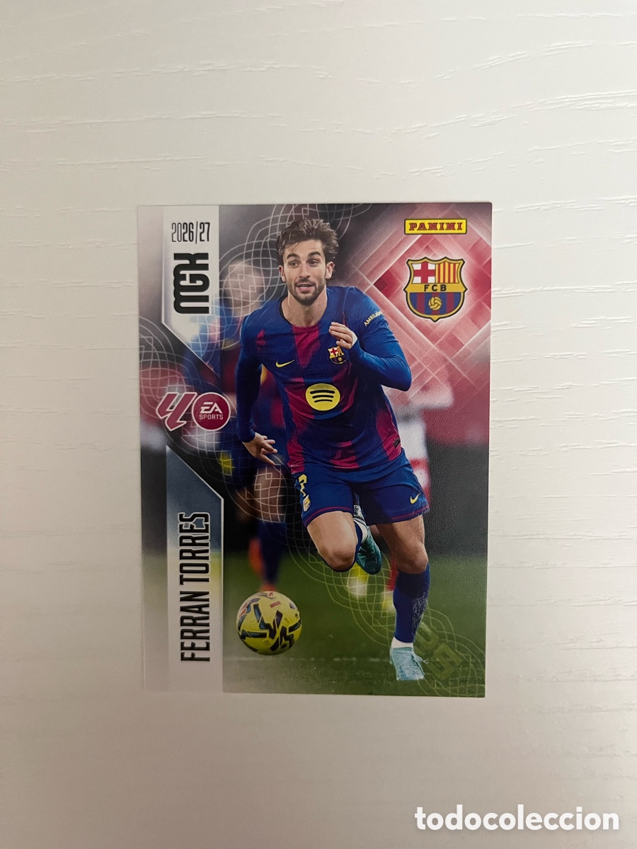 Cromos de f&uacute;tbol: 90 FERRAN TORRES MEGACRACKS MGK 2026 2027 26 27 FC BARCELONA