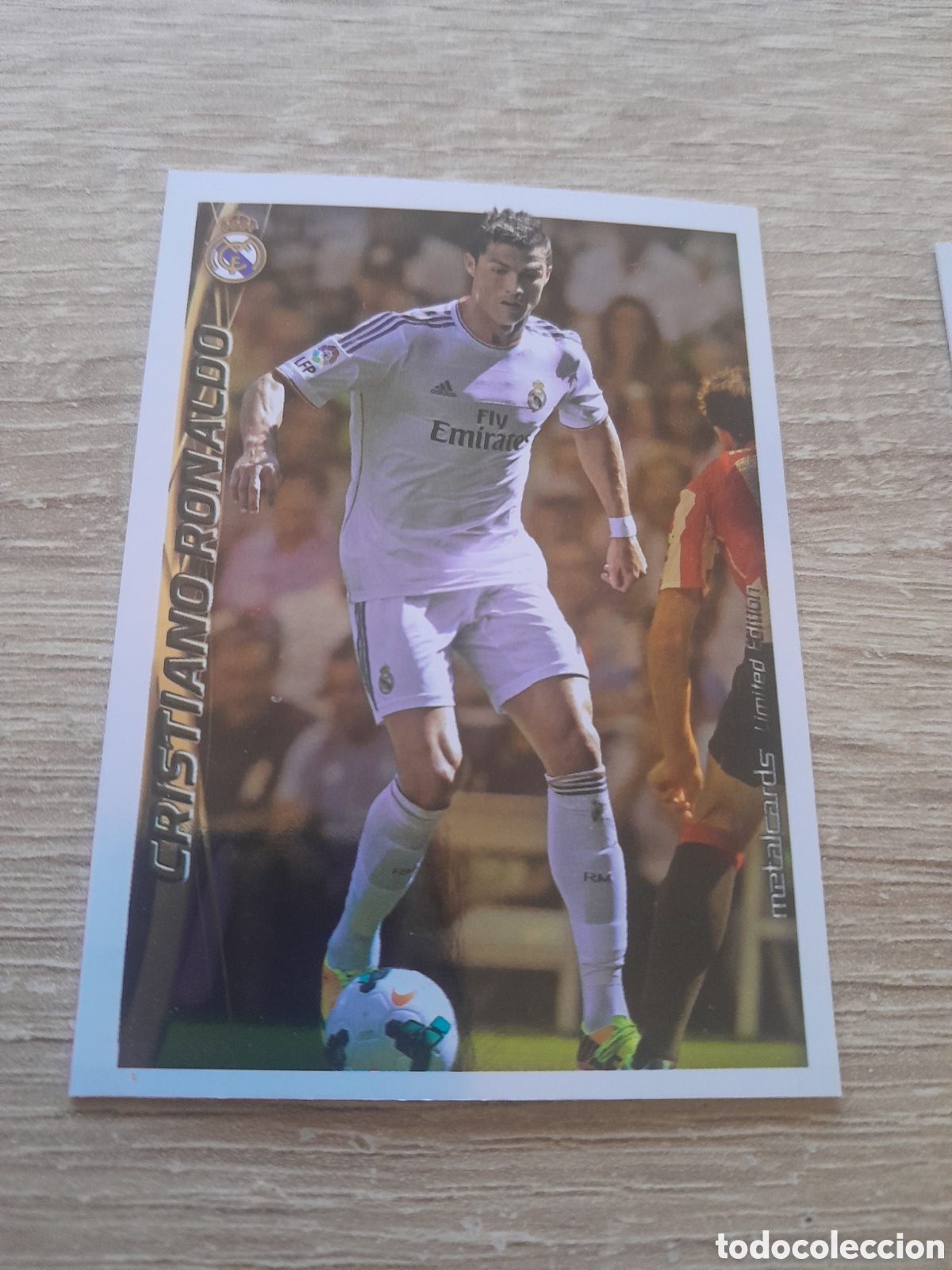 Cromos de f&uacute;tbol: Cristiano ronaldo top 11(Brillo Liso) - real madrid 2014 2015 - Mundicromo Liga metalCard 2014-15