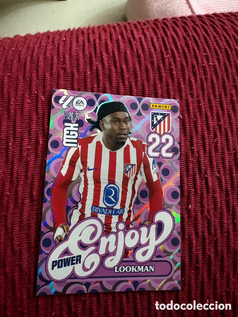 Cromos de f&uacute;tbol: 385 P Lookman Atl&eacute;tico de Madrid Enjoy Power Megacracks 2026/27 26/27