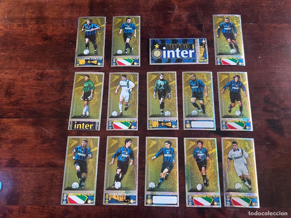 Cromos de f&uacute;tbol: LOTE 14 CROMOS INTER MIL&Aacute;N 1998 Ronaldo