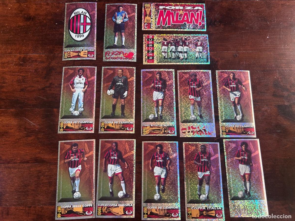 Cromos de f&uacute;tbol: LOTE 14 CROMOS MIL&Aacute;N 1998 Capello