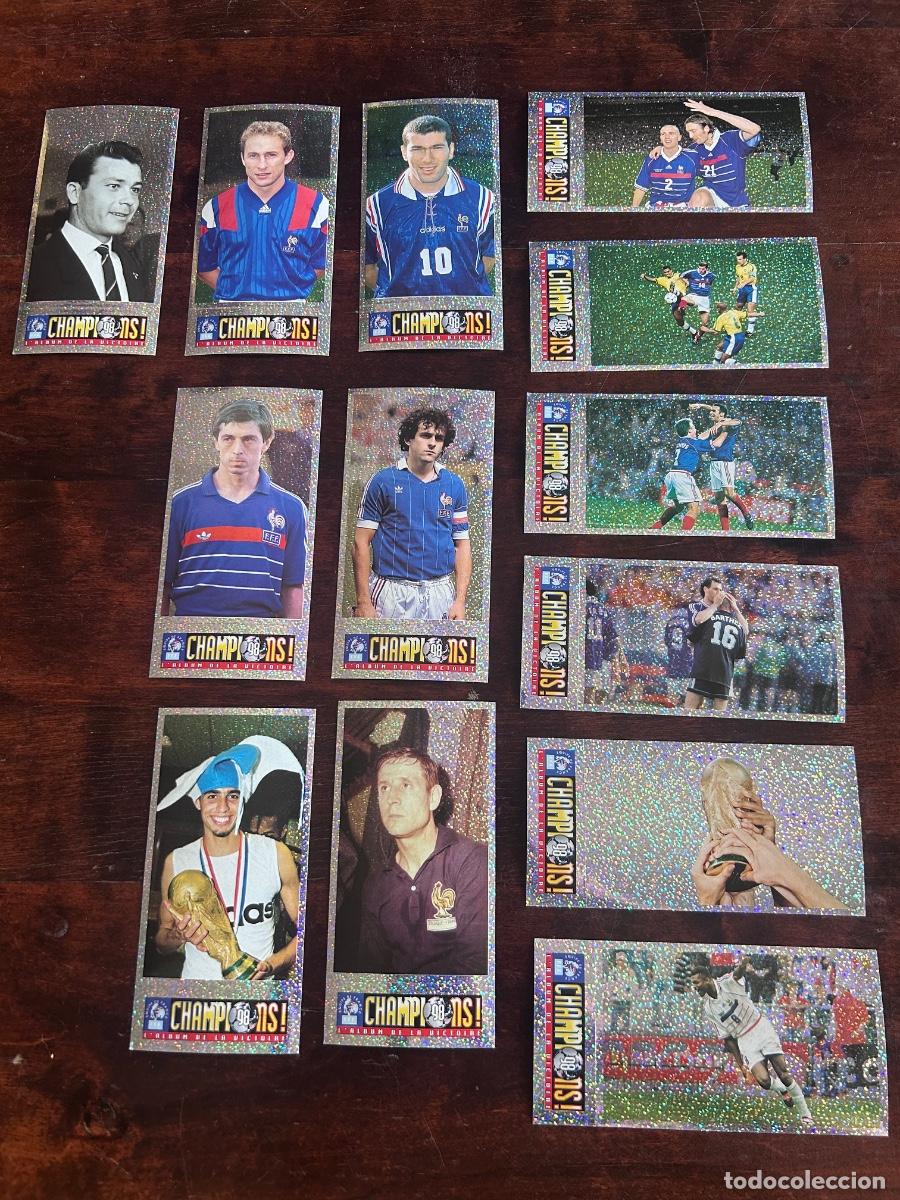 Cromos de f&uacute;tbol: LOTE 13 CROMOS FRANCIA CAMPE&Oacute;N 1998 Zidane Platini