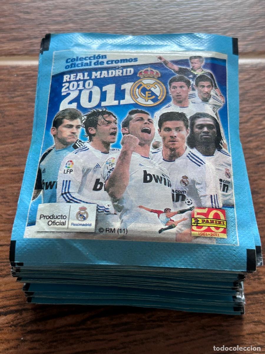 Football Stickers: LOTE 40 SOBRES SIN ABRIR MADRID 10-11