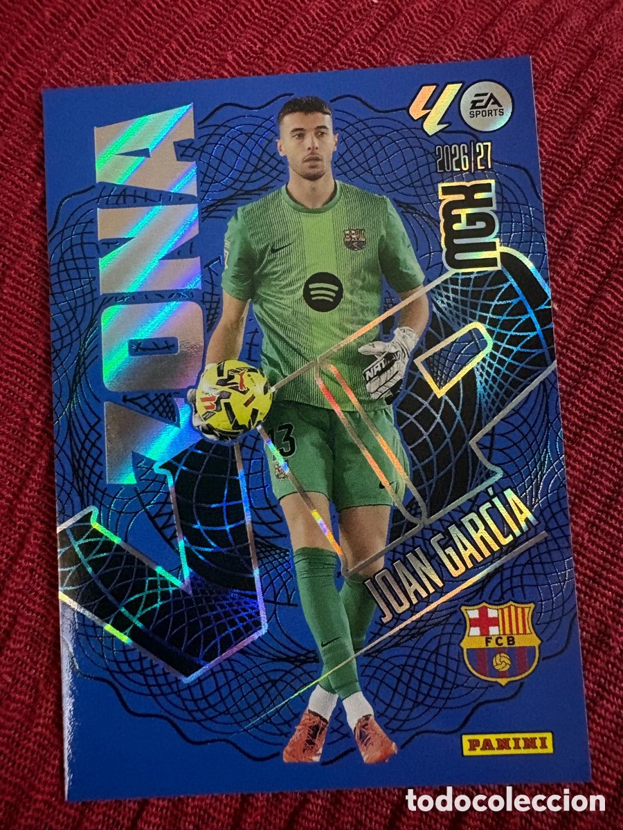 Cromos de f&uacute;tbol: TRADING CARD FUTBOL JOAN GARC&Iacute;A F.C.BARCELONA N&ordm; 399 LIGA MEGACRACKS 2026-2027/26-27 PANINI