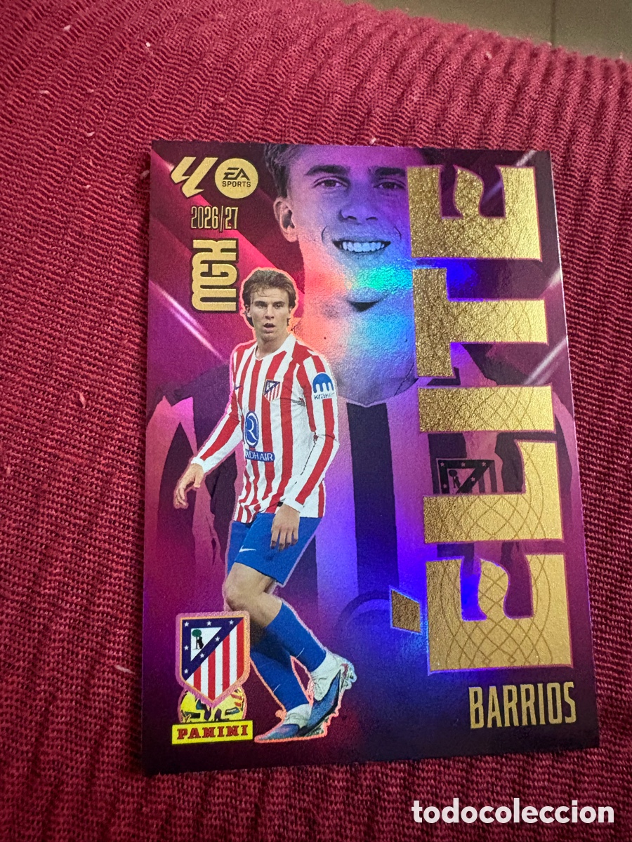 Cromos de f&uacute;tbol: N&ordm; 1 Barrios &Eacute;lite Atl&eacute;tico de Madrid Megacracks 26 27