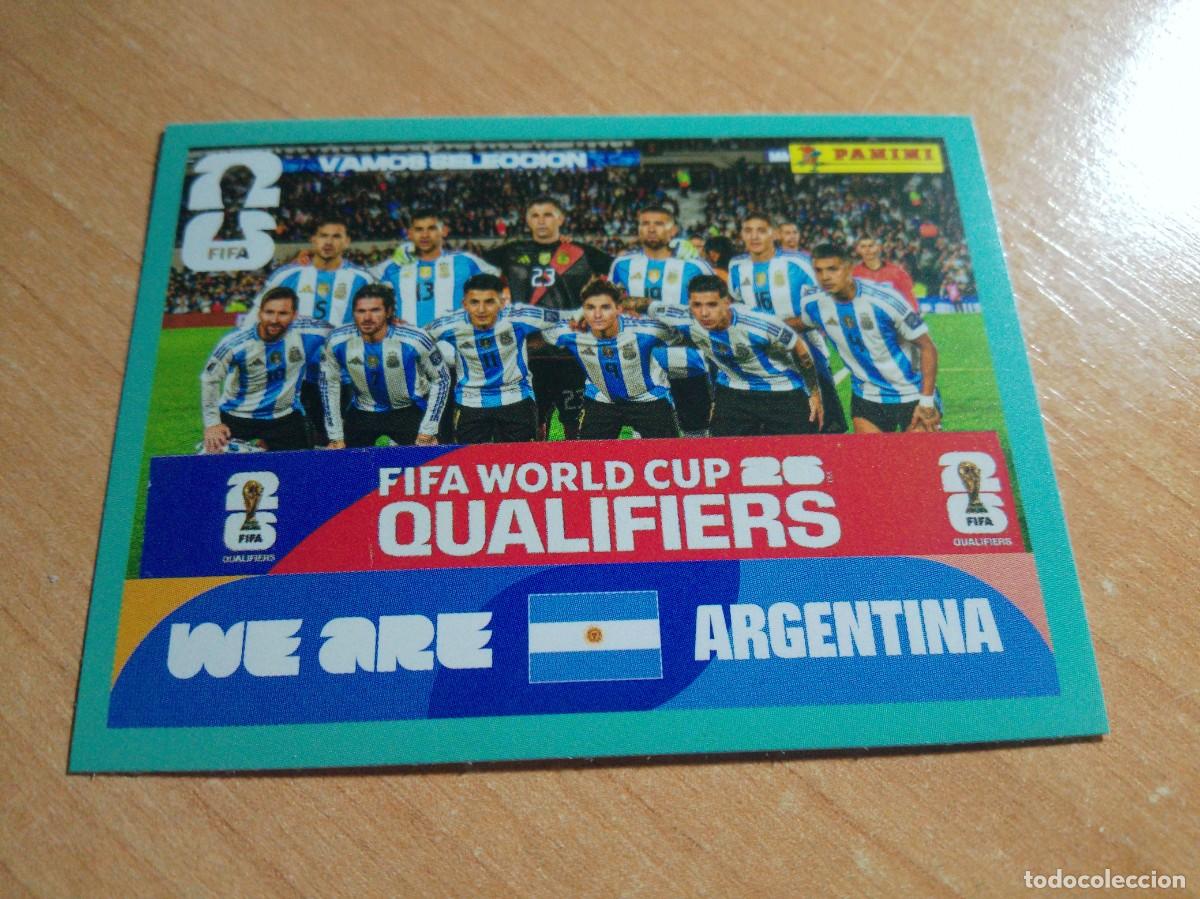 Cromos de f&uacute;tbol: ARG 13 SELECCION ARGENTINA CON MESSI MUNDIAL FIFA WORLD CUP 2026 26 PANINI STICKERS NUEVO