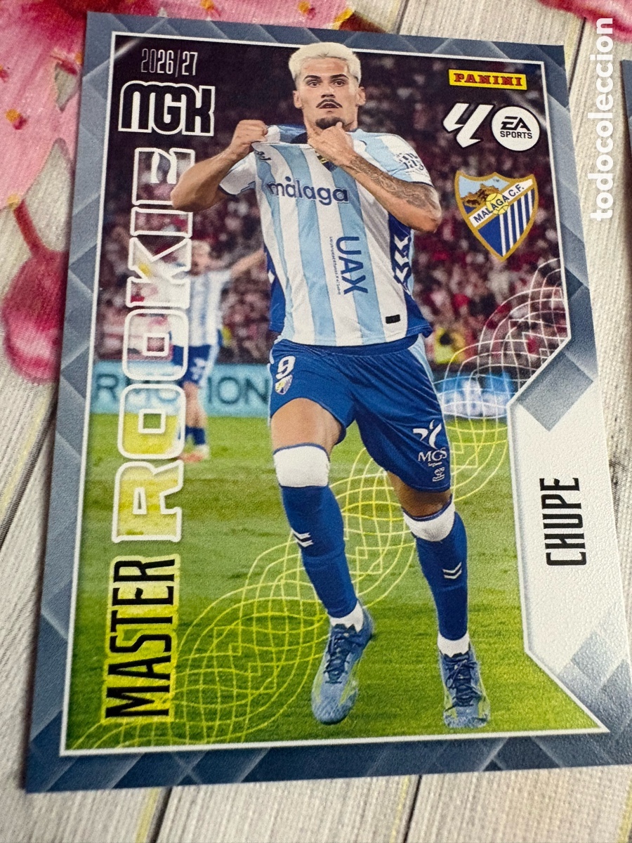 Cromos de f&uacute;tbol: 409 CHUPE MALAGA MASTER ROOKIE ⚽ MEGACRACKS LIGA 2026 2027 26 27 ⚽