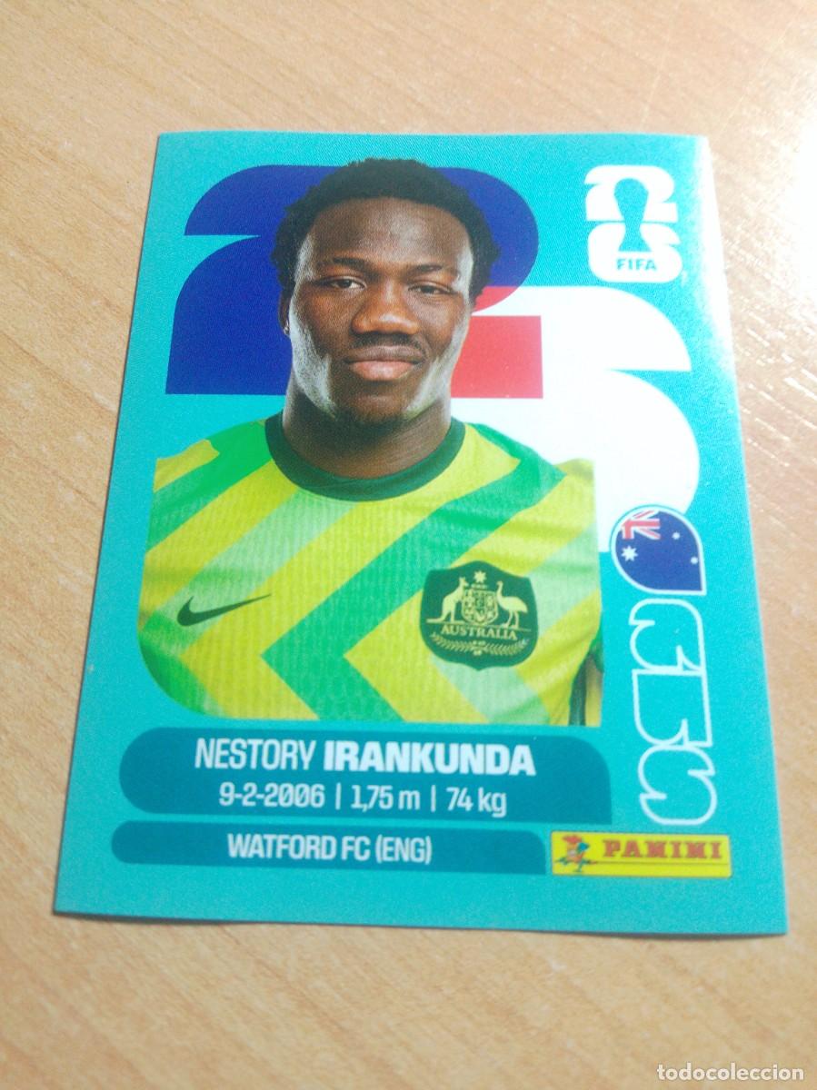 Cartes &agrave; collectionner de Football: AUS 19 IRANKUNDA AUSTRALIA MUNDIAL FIFA WORLD CUP 2026 26 PANINI STICKERS NUEVO