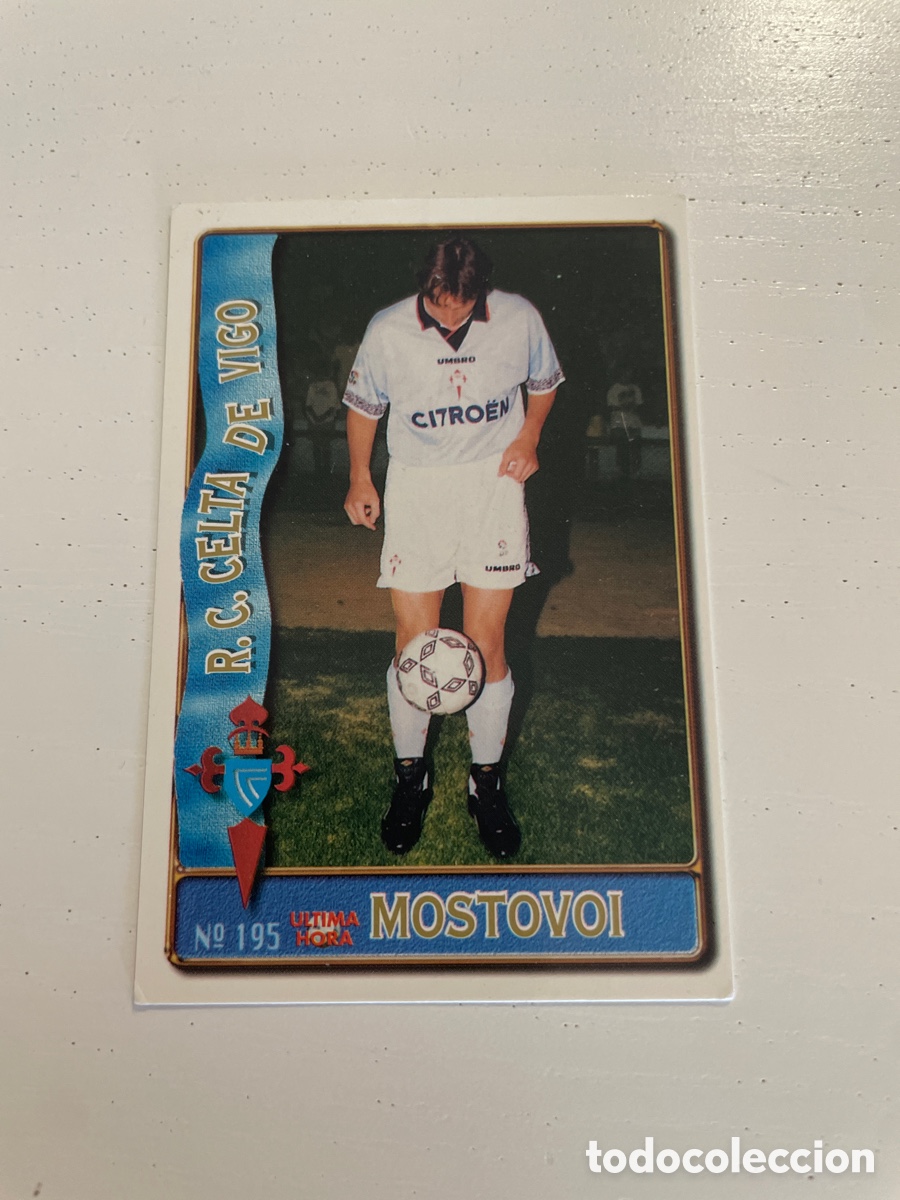 Cromos de f&uacute;tbol: FICHAS DE LA LIGA 96 97 195 MOSTOVOI