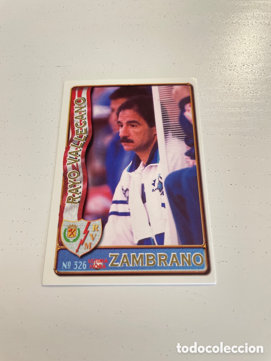 Cromos de f&uacute;tbol: FICHAS DE LA LIGA 96 97 326 ZAMBRANO