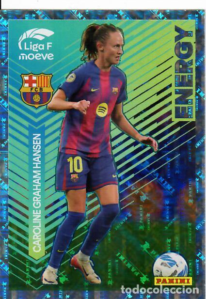 Cromos de f&uacute;tbol: CROMO PANINI LIGA FEMENINA F 2025-26 (25 - 26) - ENERGY N&ordm; 334 - CAROLINE GRAHAM HANSEN - BARCELONA