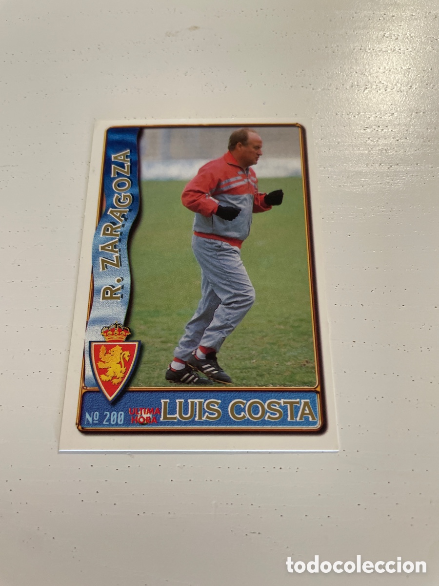 Cromos de f&uacute;tbol: FICHAS DE LA LIGA 96 97 200 LUIS COSTA