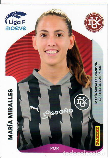 Figurine di Calcio: CROMO PANINI LIGA FEMENINA F 2025-26 (25 - 26) - N&ordm; 144 - MAR&Iacute;A MIRALLES - DUX LOGRO&Ntilde;O