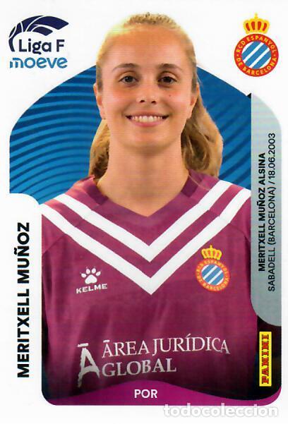 Cromos de f&uacute;tbol: CROMO PANINI LIGA FEMENINA F 2025-26 (25 - 26) - N&ordm; 185 - MERITXELL MU&Ntilde;OZ - ESPANYOL