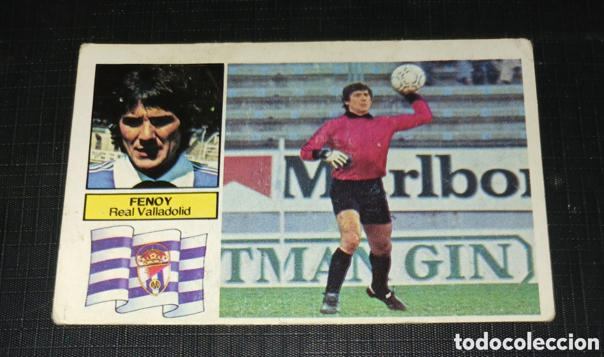 Cromos de f&uacute;tbol: Cromo Fenoy Real Valladolid Ed. Este Liga 1982 1983 82-83 despegado
