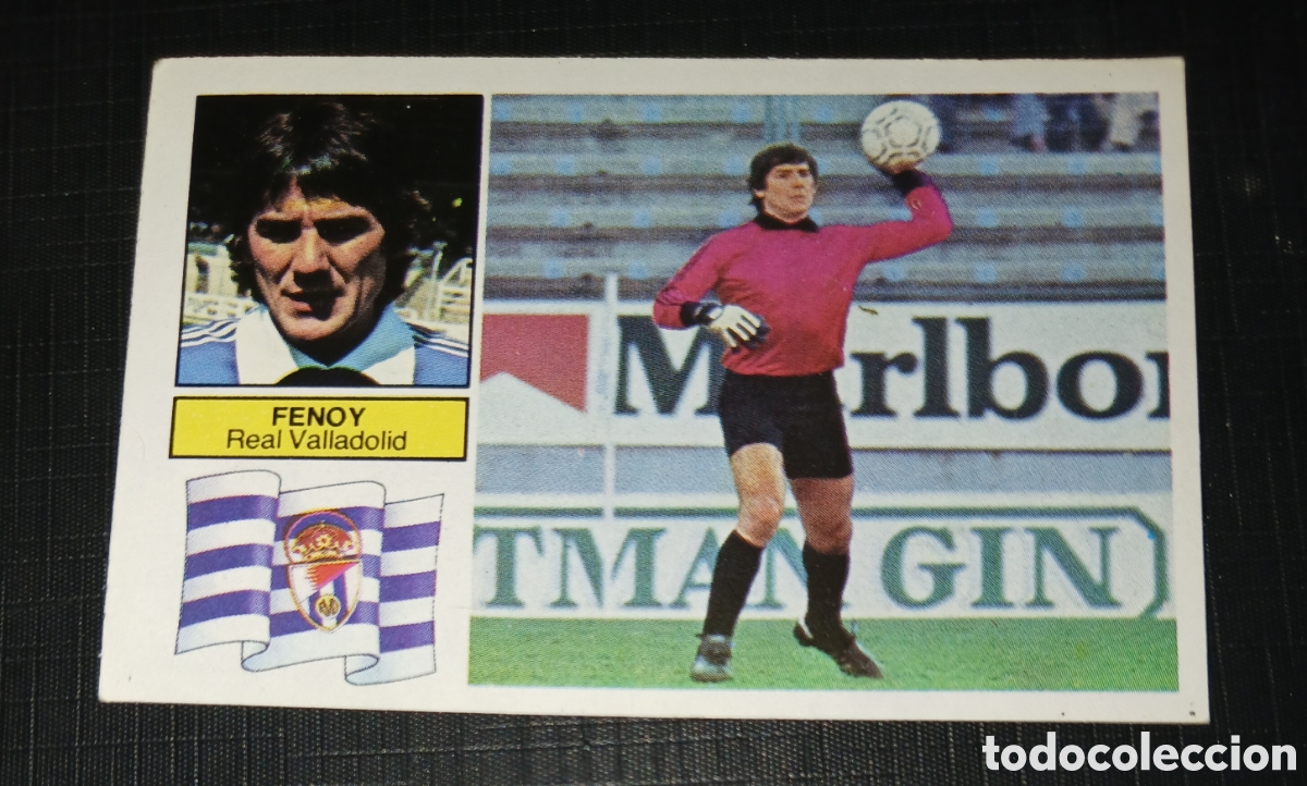 Cromos de f&uacute;tbol: Cromo Fenoy Real Valladolid Ed. Este Liga 1982 1983 82-83 Sin pegar, nunca pegado